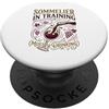 Vineyard Boxed Connoisseur Designs Sommelier In Formazione Principalmente Bere Vino Vino PopSockets PopGrip Adesivo