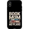 Reading Mother Literature Lover Custodia per iPhone X/XS Libro Mamma Girare Pagine Nessun Piano Lettura Amante