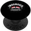 Indonesia home gift Indonesia friend Ind Indonesia regalo casa Indonesia amico Indonesia bandiera PopSockets PopGrip Adesivo