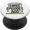 Crime Show Binge Watcher Designs Ho risolto il caso tre episodi fa True Crime PopSockets PopGrip Adesivo