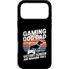 Dog Father Gamer Pup Lover Custodia per iPhone 17 Pro Max Gioco Cane Papà Vittoria Schermo E Scodinzolante Code