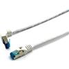 Equip 605804 - Cavo patch Cat.6A S/FTP ad angolo retto, 5 m, colore: Bianco