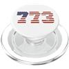City & State Chicago Illinois 773 Codice area Residente Patriot Americano PopSockets PopGrip per MagSafe