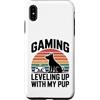 Retro Gaming Mom Puppy Gamer Squad Custodia per iPhone XS Max Gioco di livellamento con il mio cucciolo retrò