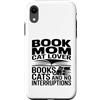 Book Loving Cat Mom Reading Custodia per iPhone XR Libro Mamma Amante Gatti Libri Senza Interruzioni