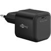 goobay Caricatore rapido USB-C GAN Nano 20 W - Power Delivery, nero, ultra compatto, compatibile con iPhone, Samsung, Xiaomi, iPad, ecc 76690