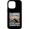 Dog Father Gamer Pup Lover Custodia per iPhone 14 Pro Max Gioco Cane Papà Vittoria Schermo E Scodinzolante Code