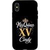 Mis Quince Cindy Tees Custodia per iPhone X/XS Mis Quince Cindy 15 Quinceanera Messicano Compleanno XV Festa
