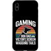 Dog Father Gamer Pup Lover Custodia per iPhone XS Max Gioco Cane Papà Vittoria Schermo E Scodinzolante Code