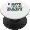 Mardi Gras PS Ho ricevuto lannuncio di gravidanza del bambino rivelato Mardi Gras PopSockets PopGrip Adesivo