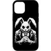 Animali Gotici E Regali Gotici Grunge Custodia per iPhone 12/12 Pro Coniglio Gotico Raccapricciante, Coniglietto Horror,