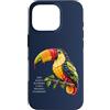 Tokyo Toons Custodia per iPhone 16 Pro Tucano Tropicale di Frutta Arte Colorata Esotica