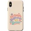 Fictional Character Emotional Reading Bo Custodia per iPhone X/XS I fidanzati immaginari sono migliori amicizia retrò