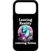 Book Dragon Shirt Leaving Reality Enteri Custodia per iPhone 17 Pro Max Leaving Reality Entering Fiction It's Too Nonfiction Outside
