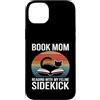 Book Mom Cat Lover Reading Cat Mom Custodia per iPhone 14 Plus Prenota Mamma Amante Gatto Lettura Con Il Mio Amante Felline