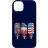 Popsicle US American 4Th Of July Popsicl Custodia per iPhone 14 Plus 4th of July Patriotic Popsicle USA Flag Rosso Bianco Blu Retro