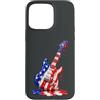 Chitarra Musicista Accessori regalo Shir Custodia per iPhone 15 Pro Max Musicista E-Chitarra USA Drip-Painting-Art Elettric-Chitarra