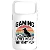 Retro Gaming Mom Puppy Gamer Squad Custodia per iPhone 17 Pro Max Gioco di livellamento con il mio cucciolo retrò
