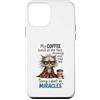 Feline Coffee Vibes Custodia per iPhone 12 mini Cranky Cat Coffee No Miracles Umorismo mattutino