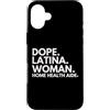 Dope Home Health Aide Career Culture Custodia per iPhone 16 Plus Dope Latina Donna Home Salute Aiuto Latino Heritage Mese