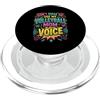 Club Volleyball Tournament Mom Designs Pallavolo Madre Non Mi Fanno Usare La Mia Volley Mamma Voce PopSockets PopGrip per MagSafe
