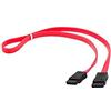 PremiumCord - Cavo Dati SATA 1,5/3,0 GBit/s, 0,75 m, Colore: Rosso