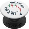 Crypto Trading Funny Distressed Designs Piangere un po 'Acquista il Dip Cryptocurrency Trading Traders Divertente PopSockets PopGrip Adesivo