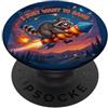 Firework Design for Fourth of July Divertente procione del 4 luglio Voglio solo scopare fuochi d'artificio PopSockets PopGrip Adesivo