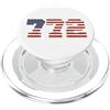 City & State Port St Lucie Florida 772 Codice Area Patriota locale Americano PopSockets PopGrip per MagSafe