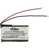 vhbw batteria sostituisce Garmin 361-00088-00 per smartwatch orologio bracciale fitness (80mAh, 3,7V, Li-Poly)