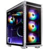 XPG ADATA XPG BATTLECRUISER Super Mid-Tower PC Chassis, Metal Construction with Glass Panels, Air-Flow Cooling, Modular Tool-Less, Dust-Filter, I/O USB Ports, White