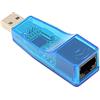 REY Adattatore da USB maschio a Ethernet RJ45 Scheda di rete 10/100 Mb convertitore