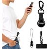 Vicloon Cordino Retrattile per Cellulare,Cinghia per Telefono Antifurto, con Gancio in Metallo Bloccabile e Fibbia a 360° per Cordino per Escursionismo, Arrampicata, Pesca, Ciclismo