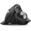Nulea M514 Mouse Trackball verticale, mouse ergonomico senza fili con controllo del pollice con clic silenziosi, scorrimento ultra veloce, connessione a 3 dispositivi (Bluetooth e ricevitore USB