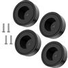 Tertullus Piedini per Altoparlanti 58 mm x 22 mm - Nero, Subwoofer, Alluminio, HiFi - da Avvitare
