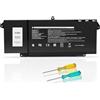HJTPOWER Batteria di ricambio 7FMXV per Dell Latitude 5320 7320 7420 7520 Latitude Series TN2GY 0TN2GY 9JM71 4M1JN 1PP63 727CG HDGJ8 MHR4G CN-0727CG CN-0TN2GY batteria 15,2 V 6 V 3 Wh