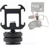 BelTech Supporto per slitta calda per fotocamera, adattatore triplo caldo da 1/4, in lega di alluminio, universale, adatto per Canon Nikon Sony DSLR e accessori