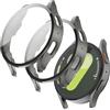 Tuocal 2 pezzi di protezione dello schermo per Samsung Galaxy Watch 7 40 mm, custodia protettiva completa dello schermo in vetro temperato, HD trasparente ultra sottile anti-shock protezione (grigio