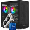 Nuwo PC Gaming Fisso i7 fino a 4GHz | 32GB RAM | SSD 1TB | GTX 1050 Ti 4GB | Windows 11 Pro Preinstallato | Computer Desktop Gaming | WiFi Ready | Crow