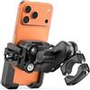 Grefay Porta Cellulare Moto [Antivibrazione] [Braccio Retrattile] Antifurto, 2 x 360° Rotazione, Porta Cellulare Bici, per iPhone 17 16 15 14 e Altro Smartphone da 4,7-7