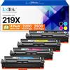 LxTek 219X con chip Toner compatibile per HP 219X 219A W2190X W2090A per HP Color LaserJet Pro MFP 3302fdwg 3302sdwg 3302fdng 3302fdw 3302sdw 3202fdn 3202dw 3302dn (Nero Ciano Giallo Magenta, 4-Pack)