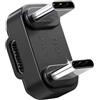 Littlefixer Adattatore per microfono a forma di U, da USB C a USB C OTG, adattatore da tipo C a tipo C per iPhone 14/13 e ealier, compatibile con DJI Mic 3 Mic 2 e DJI Mic mini supporto ricarica (1)