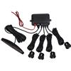 AUTOUTLET Sensore di Parcheggio per Auto con Display LED Sensore Radar Suono Acustico Sensori di Parcheggio Posteriore Suono di Allarme Colore Nero