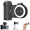 PGYTECH MagCam 2 & MagGlow Kit: Grip Smartphone MagSafe 3 in 1, Powerbank 3000mAh, Scatto Bluetooth e Luce LED Magnetica - Set Foto/Video per iPhone 12-17 (Nero)