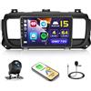 Hikity 5G WiFi 4+64G Android Autoradio per Citroen Jumpy 3,Peugeot Expert,Toyota Proace 2006-2021 Carplay Wireless, 9 Pollici IPS Touch Screen Stereo Auto Android Auto Bluetooth5.0 FM/RDS/EQ GPS Retrocamera