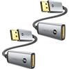 WARRKY-DH02-DisplayPort TO H Adapter 2Pack - 4K@30HZ