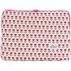 XIAOXIAOYU Custodia per laptop, custodia per laptop da donna, Borsa da trasporto con design floreale Custodia per laptop da 14 pollici, Caricabatterie da esterno Cavo di ricarica Cuffie Organizer
