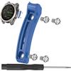 NovemFoal Paraurti protettivi di ricambio compatibili con Garmin Fenix 8/Tactix 8/Quatix 8, strisce anti-collisione con cacciavite e viti (Blu, 51mm)