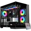 EMCA4 Computer Gaming PC Assemblato Ryzen 7 9700X - RTX 5060 TI 16GB - SSD M.2 1TB nvme Gen4 - Ram 32GB DDR5 - ARGB - Windows 11 - B850 WIFI - Bluetooth - Dissipatore a Liquido 360mm