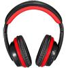 Tenlacum OVLENG MX666 Cuffie stereo Bluetooth wireless da gioco, cuffie over-ear APT-X Bluetooth 4.0, vivavoce, con microfono, scheda FM/TF, AUX da 3,5 mm, per smartphone, PC, laptop, desktop (rosso)
